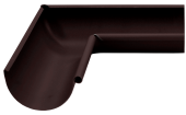 Угол желоба внутренний 90 гр 125 мм Matte PU RAL 9005 Центр Кровли