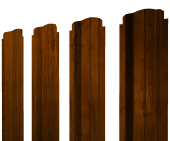 Штакетник П-образный В фигурный 0,4 Print Premium Golden Wood Intense FTC Центр Кровли
