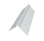 Планка конька плоского 150х40х150 0,45 Zn (3м) Центр Кровли