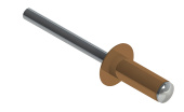 Заклёпка вытяжная Daxmer 4,0х10 RAL 1011 (750шт) нерж/нерж Центр Кровли