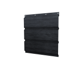 Софит металлический без перфорации 0,45 Print Premium с пленкой Grey Wood TwinColor Центр Кровли
