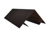 Планка угла внешнего составная верхняя Экобрус Grand Line 0,45 Принт Элит Кофейное дерево TwinColor (3м) Центр Кровли