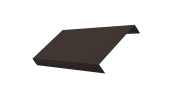Ламель обратная 150 забора жалюзи Texas 0,45 Drap-double TX RR 32 темно-коричневый Центр Кровли