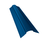 Планка конька фигурного 70x70 0,45 PE lite с пленкой RAL 5005 сигнальный синий (3м) Центр Кровли