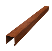 Планка вертикальная лицевая для забора жалюзи Palermo 0,45 Print-Double Premium Golden Wood Fresh (2м) Центр Кровли