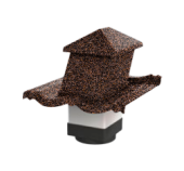 Вентилятор кровельный для композитной черепицы Metrotile HV15-15 MetroBond кофе Центр Кровли