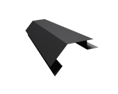 Планка угла внешнего сложного 135 градусов Блок-Хаус новый Grand Line 0,5 Velur RAL 9005 черный (3м) Центр Кровли