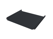 Кликфальц Pro Gofr Grand Line 0,45 Drap TX с пленкой на замках RAL 7024 мокрый асфальт Центр Кровли