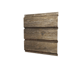 Софит металлический Классик Grand Line полная перфорация 0,45 Print Elite с пленкой Nordic Wood TwinColor Центр Кровли