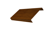 Ламель обратная 150 забора жалюзи Texas 0,45 Print-Double Premium с пленкой Golden Wood Intense F Центр Кровли