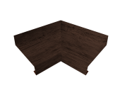Угол отлива внутренний 250 0,45 Print-Double Premium с пленкой Antique Wood Центр Кровли