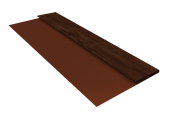 Планка стартовая БХ new 0,45 Print Elite Cherry Wood TwinColor (2м) Центр Кровли