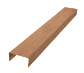 Крышка забора для горизонтального монтажа штакетника 0,45 Print Elite Honey Wood TwinColor (2,5м) Центр Кровли