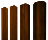 Штакетник М-образный А фигурный 0,45 Print Premium Golden Wood Intense FTC Центр Кровли
