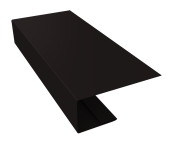 J-Профиль 18мм 0,5 Velur X RAL 9005 черный (2м) Центр Кровли
