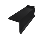 Планка торцевая сегментная 30мм Grand Line Правая 0,45 Drap ТХ RAL 9005 черный Центр Кровли