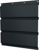 Софит металлический Классик Grand Line без перфорации 0,5 PurPro Matt 275 с пленкой RAL 7016 антрацитово-серый Центр Кровли