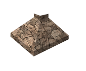 Угол отлива внешний 200 0,45 Print Elite с пленкой King Stone TwinColor Центр Кровли