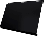 Вертикаль классик Grand Line 0,5 Сатин матовый ТХ с пленкой RAL 9005 черный Центр Кровли