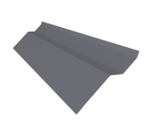 Планка примыкания внакладку Фартук S6 пристенный накладной 0,5 Satin с пленкой RAL 7004 сигнальный серый (3м) Центр Кровли