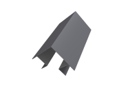 Угол внешний сложный Кликфальц Pro 0,45 Drap RAL 7004 сигнальный серый (2м) Центр Кровли
