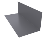 Планка примыкания 130х160мм 0,5 Satin с пленкой RAL 7004 сигнальный серый (3м) Центр Кровли