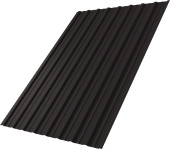 Профнастил С10A Grand Line 0,5 GreenCoat Pural БТ матовый RR 32 темно-коричневый (RAL 8019 серо-коричневый) Центр Кровли