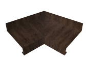 Угол отлива внутренний 70 0,45 Print-Double Premium с пленкой Antique Wood Центр Кровли