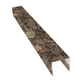 Планка П-образная заборная 24 0,45 Print Elite King Stone TwinColor (2м) Центр Кровли