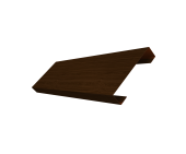 Ламель лицевая 100 забора жалюзи Texas 0,45 Print Elite Choco Wood TwinColor Центр Кровли