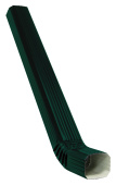 Труба прямоугольная с коленом Vortex 3м RAL 6005 Центр Кровли
