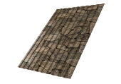 Профнастил С8A v02 Grand Line 0,45 Print Elite с пленкой King Stone TwinColor Центр Кровли