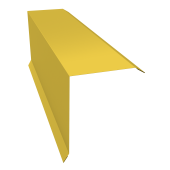 Планка торцевая 150х100 0,45 PE с пленкой RAL 1018 цинково-желтый (3м) Центр Кровли