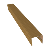 Планка П-образная заборная 24 0,45 Print Elite Honey Wood TwinColor (3м) Центр Кровли
