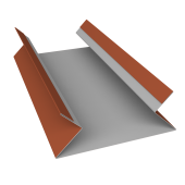 Планка угла внутреннего составная верхняя Экобрус Grand Line 0,45 Drap RAL 8004 терракота (2м) Центр Кровли