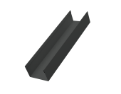 Стойка жалюзи Milan,Tokyo 0,45 PE-Double RAL 7016 антрацитово-серый (2м) Центр Кровли