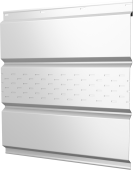 Софит металлический Классик Grand Line центральная перфорация 0,45 PE с пленкой RAL 9003 сигнальный белый Центр Кровли