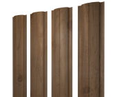 Штакетник Полукруглый Slim с прямым резом 0,45 Print Premium Pine Wood Fresh Центр Кровли
