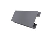 Планка H-образная Экобрус 0,5 Satin с пленкой RAL 7004 сигнальный серый (2м) Центр Кровли