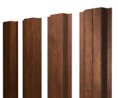 Штакетник П-образный A с прямым резом 0,45 Print Premium Golden Wood Fresh TwinColor Центр Кровли