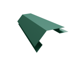 Планка угла внешнего сложного 135 градусов БХ new 0,5 PE с пленкой RAL 6005 зеленый мох (3м) Центр Кровли