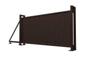 Ворота откатные Estet 1,65х4,5 RAL RR32 Центр Кровли