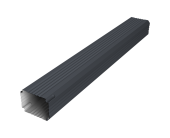 Труба гофрированная Vortex Lite 76х102х2000мм PE RAL 7024 мокрый асфальт Центр Кровли