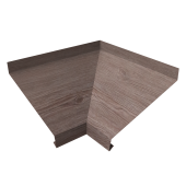 Угол отлива внутренний 200 0,45 Print Elite с пленкой White Wood TwinColor Центр Кровли