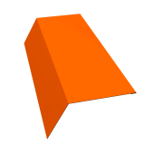 Планка карнизная 120х80 0,45 PE с пленкой RAL 2004 оранжевый (2м) Центр Кровли