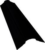 картинка Планка конька фигурного 70х70 Grand Line 0,5 Drap ТХ RAL 9005 черный (3м) Центр Кровли Планка конька фигурного 70х70 Grand Line 0,5 Drap ТХ RAL 9005 черный (3м) Центр Кровли