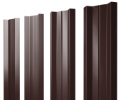 Штакетник М-образный А с прямым резом 0,5 GreenCoat Pural BT RR 887 шоколадно-коричневый (RAL 8017 шоколад) Центр Кровли