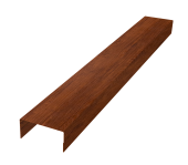 Крышка забора для горизонтального монтажа штакетника 0,45 Print-Double Premium Golden Wood Fresh (3м) Центр Кровли