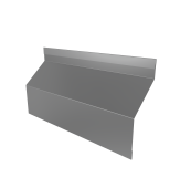 Ламель забора жалюзи Milan Slim стартовая/финишная для калиток и ворот 0,45 PE RAL 9006бело-алюминиевый Центр Кровли