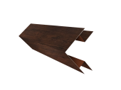 Планка угла внешнего сложного БХ new 0,45 Print Premium Cherry Wood Dark FTC (2м) Центр Кровли
